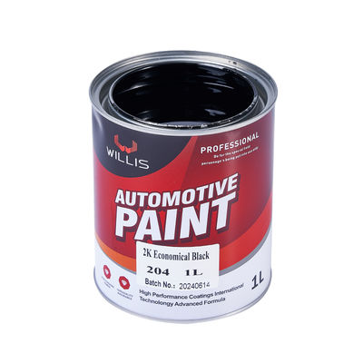 Tinta de acabamento acrílica 2K de alto brilho, cores múltiplas disponíveis, preta, automotiva, revestimento líquido de dois componentes, spray para carro