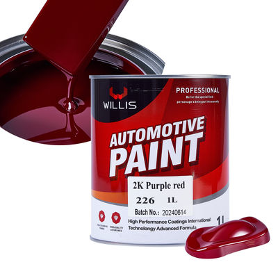 Tinta Automotiva Metálica Roxo Vermelho 2K de Alta Qualidade, Venda Imperdível, Fornecimento de Fábrica OEM, Revestimento Líquido de Resina Acrílica para Reparo de Carros