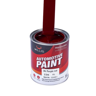 Tinta Automotiva Metálica Roxo Vermelho 2K de Alta Qualidade, Venda Imperdível, Fornecimento de Fábrica OEM, Revestimento Líquido de Resina Acrílica para Reparo de Carros