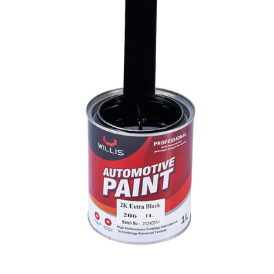 High Gloss 2K Extra Black Automotive Coating Car Painting Refinish Basecoat Top Coat Metallic Color Paint for Boat Paint Repair