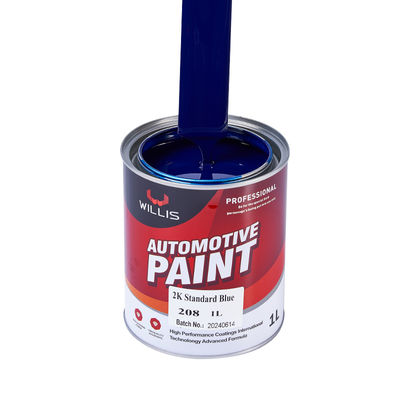 Standard Blue 2K Solid Paint with 1L 4L 20L Size Options and 2 Years Shelf Life for Automotive Refinish