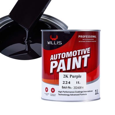 Pintura sólida 2K roxa de alto desempenho com resina acrílica e aplicação de spray para reparação de automóveis