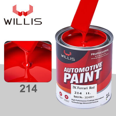 Chinese Red Acrylic Resin Automotive Paint Solid 2K Automotive Repair Paint with Automotive Thinner Spray for Plastic Coating