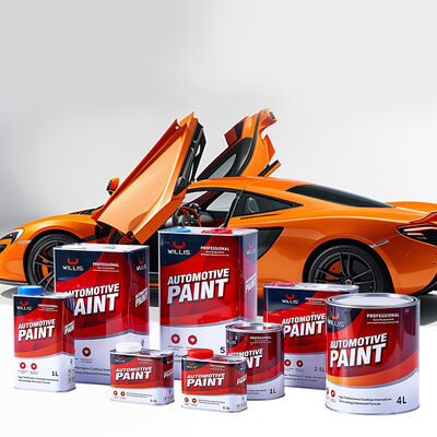 Chinese Red Acrylic Resin Automotive Paint Solid 2K Automotive Repair Paint with Automotive Thinner Spray for Plastic Coating