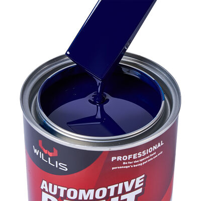 Factory Supply WILLIS 2K Greenlish Blue Car Paint Liquid Coating Automotive Top Coat Acrylic Resin Basecoat for Plastic Coating