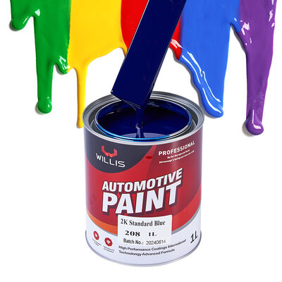 Venda Quente 2K Auto Acrílico Spray Paint Azul Metálico Brilhante Carro Liquid Coating Topcoat Multicolor Fabrica de Fornecimento OEM
