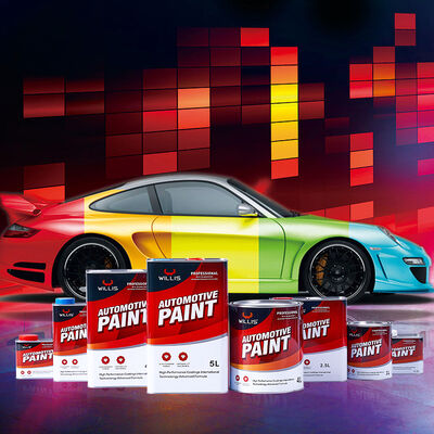 WILLIS 202 OEM 2K Acrylic Resin Car Topcoat-Multi-Color Options Spray Application Includes Paint Thinner