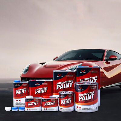 Melhor Vendedor WILLIS 2K Resina Acrílica Vermelha Revestimento Líquido Carro & Barco pintura com aplicação de spray