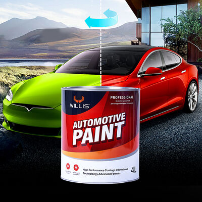WILLIS 221 Proteção UV 2K de alto brilho Resina acrílica de revestimento automático Espray de pintura para revestimento de plástico líquido de carros