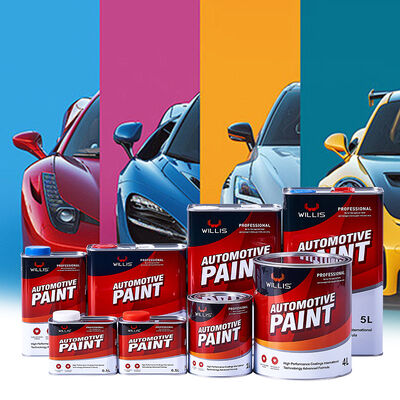 WILLIS 2K de alta qualidade Medium Yellow Acrylic Baseado em Revestimento Líquido Pintura Automóvel Spray Reparação de Móveis