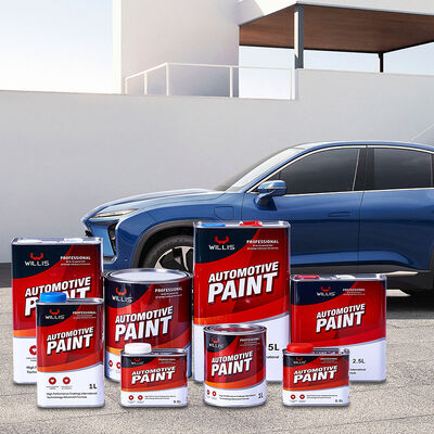 Pintura automática de alta qualidade 2K Seca rápida e fácil de aplicar Corpo automático por atacado Revestimento líquido de automóveis Resina acrílica baseada em cor sólida