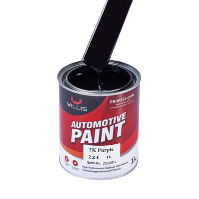 2K Púrpura Pintura de revestimento de automóveis de dois componentes Base acrílica Top Coat Pintura de carro Refinish Spray Auto Repair Paint Fix