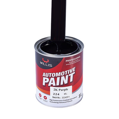 2K Púrpura Pintura de revestimento de automóveis de dois componentes Base acrílica Top Coat Pintura de carro Refinish Spray Auto Repair Paint Fix