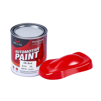 Reparação vermelha Pintura de base acrílica Pintura de superfície Pulverização Pintura de reparação de automóveis