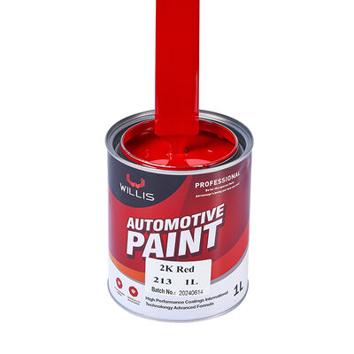 Reparação vermelha Pintura de base acrílica Pintura de superfície Pulverização Pintura de reparação de automóveis