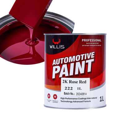 Peintura de revestimento vermelho rosa 2K do fabricante chinês de pintura de automóveis bom preço suprimentos Spray de carro Refinar pintura de dois componentes