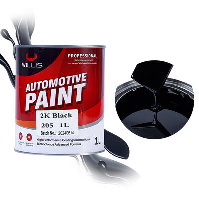 2K Black Automotive Coating Paint Metallic Color Car Painting Refinish Two-Component Acrylic Basecoat Top Coat Multiple Colors