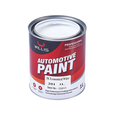 2K White Automotive Coating Two-Component Acrylic Resin & Epoxy Basecoat Top Coat for Car Painting & Refinish Car Repair Paint