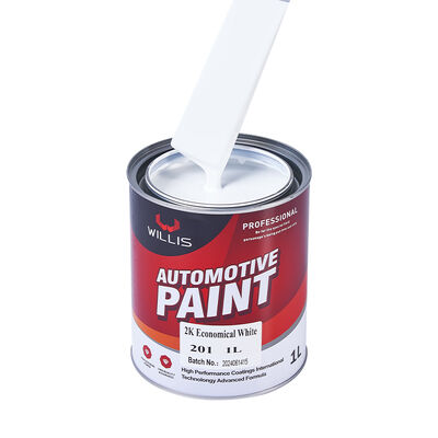 2K White Automotive Coating Two-Component Acrylic Resin & Epoxy Basecoat Top Coat for Car Painting & Refinish Car Repair Paint