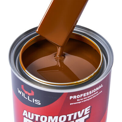1K Transparent Iron Yellow Basecoat Auto Paint Acrylic Resin Liquid Coating Plastic Coating Spray Application Car Refinish OEM