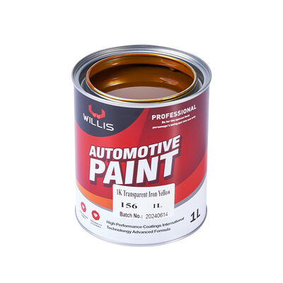1K Transparent Iron Yellow Basecoat Auto Paint Acrylic Resin Liquid Coating Plastic Coating Spray Application Car Refinish OEM