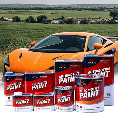 1K Transparent Golden Yellow Automotive Spray Paint Liquid Coating One-Component Acrylic Resin Car Refinish Solid Color