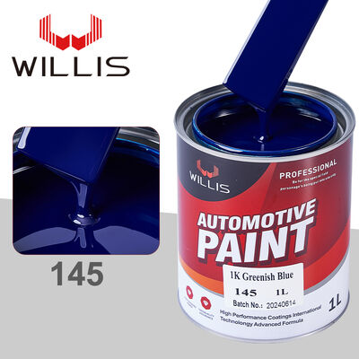 Pintura de carro 1K Azul verdoso Automóvel Base de cor sólida com revestimento líquido de resina acrílica Spray Auto Refinish Paint
