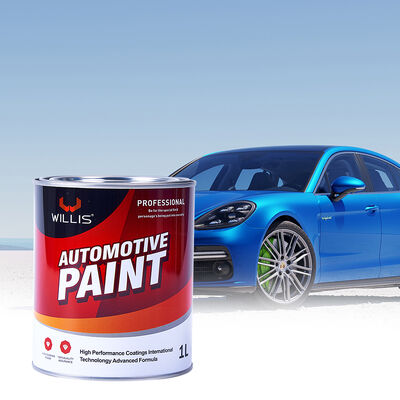 Pintura de carro 1K Azul verdoso Automóvel Base de cor sólida com revestimento líquido de resina acrílica Spray Auto Refinish Paint