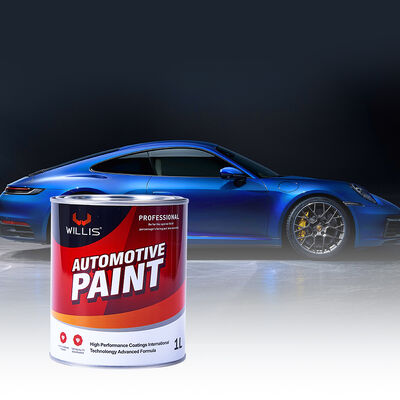 Pintura de carro 1K Azul verdoso Automóvel Base de cor sólida com revestimento líquido de resina acrílica Spray Auto Refinish Paint