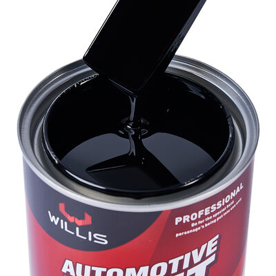 1K Extra preto líquido automotivo Refinish Coating Paint 1K Solid Color Base Coat para revestimento de plástico negro automotivo