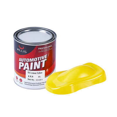Venda Quente Limão Amarelo 1K Auto Refinish Basecoat A mais vendida da China Revestimento de resina acrílica de pintura automotiva / auto diluidor de tinta
