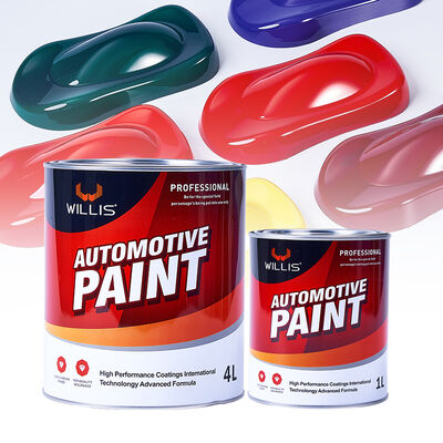 Pintura de reparação de automóveis líquida de cor sólida 1K 2K Pintura de base automática de revestimento de spray automotivo