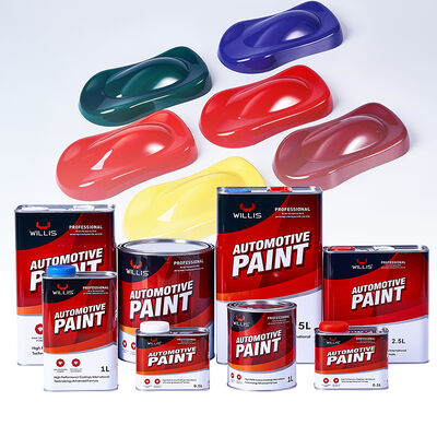 Pintura de reparação de automóveis líquida de cor sólida 1K 2K Pintura de base automática de revestimento de spray automotivo