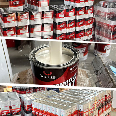 1K Solid Color Red Auto Spray Paint Componente único de revestimento líquido de resina acrílica Made in China mais fino incluído