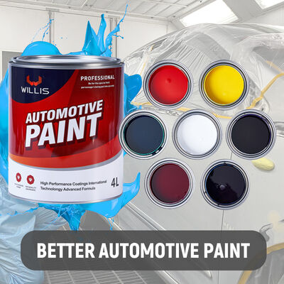 1K Solid Color Red Auto Spray Paint Componente único de revestimento líquido de resina acrílica Made in China mais fino incluído