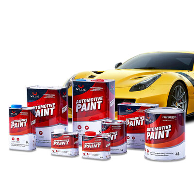 Tinta Automotiva de Venda Quente Fornecida pela Fábrica 2K/1K Cor com Tinta de Revestimento Transparente Massa de Preenchimento de Carroceria
