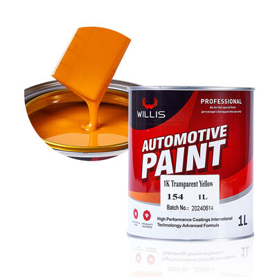 Tinta Automotiva Willis 1K Basecoat para Repintura Cor Sólida Resina Acrílica 1K 2K Revestimento Amarelo Transparente Tinta para Reparo Automotivo China