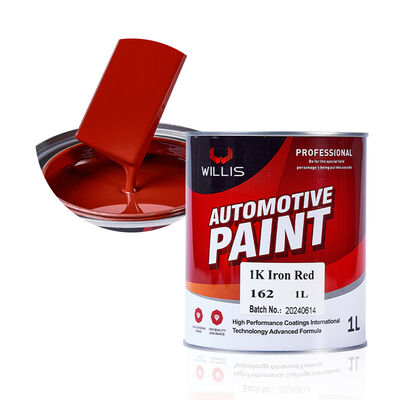 Tinta Automotiva 1K de Venda Quente, Resina Acrílica de Alto Desempenho, Tons Metálicos Vermelho Ferro, Tinta Automotiva de Repintura Automotiva, Preço Baixo