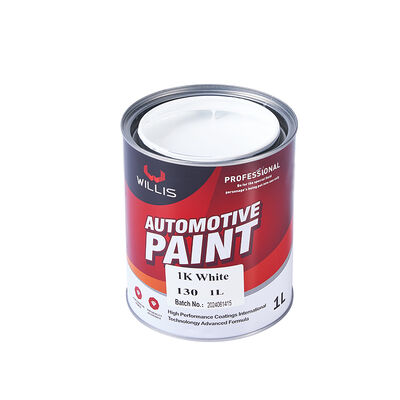 1K de alta qualidade de um componente branco automotivo topcoat de alta cobertura eficiente pintura de resina acrílica pulverizante diluidor de pintura de carro