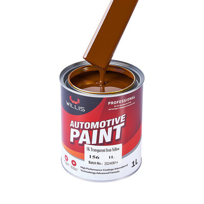 Base de Ferro Amarelo Transparente 1K para Repintura Automotiva, Tinta Acrílica em Resina Líquida, Tinta Automotiva OEM Disponível, Diluente para Tinta Automotiva