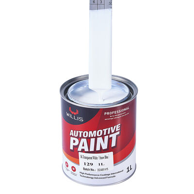 Tinta de reparação de automóveis de alta qualidade transparente branco 1K resina acrílica revestimento líquido para carro da fábrica de pintura automotiva
