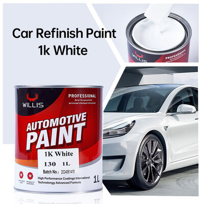 Revestimento e Tinta Acrílica Branca Monocomponente 1K Tinta Spray para Reparo Automotivo Fácil de Usar com Forte Poder de Cobertura