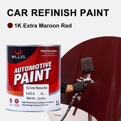 Pintura de proteção de automóveis de alta qualidade 1k Extra Marrom Vermelho Pintura de acabamento de automóveis Pintura de automóveis