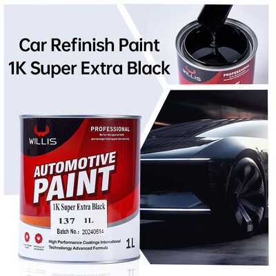 Super Extra Negro 1K Proteção de Pintura de Carro Revestimento de Cor de Alto Desempenho Refinar para Aplicação de Spray