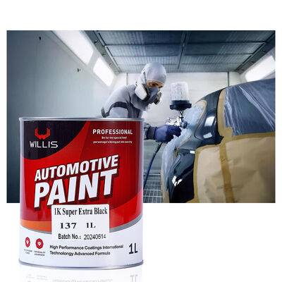 Super Extra Negro 1K Proteção de Pintura de Carro Revestimento de Cor de Alto Desempenho Refinar para Aplicação de Spray
