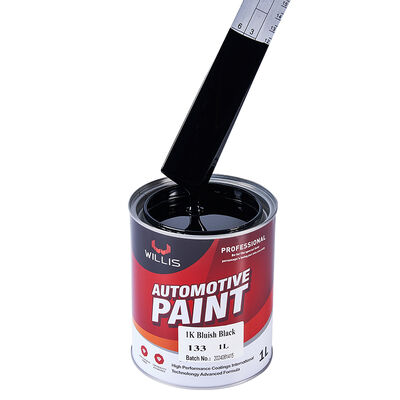 1k Acrílico Azulado Negro Car Refinish Paint Decorative Body Filler e Repair Coating