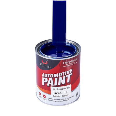 1K Ultramarine Blue Car Spray Paint Resina Acrílica de um componente pintura líquida de reparação de carros cor sólida rota do navio feita na China