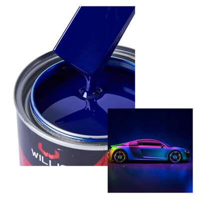 1K Ultramarine Blue Car Spray Paint Resina Acrílica de um componente pintura líquida de reparação de carros cor sólida rota do navio feita na China