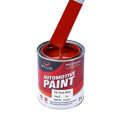 1K Ferro Vermelho Car Spray Paint Um Componente Resina Acrílica Líquido Automotivo Refinish Paint Cor Sólida 1K Color Paint China
