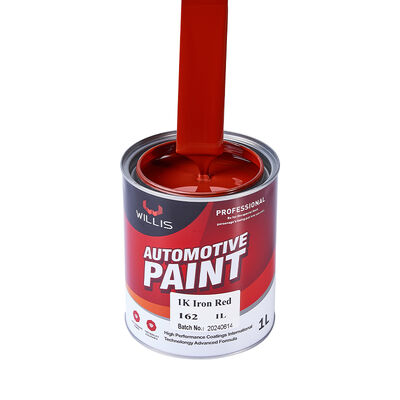 1K Ferro Vermelho Car Spray Paint Um Componente Resina Acrílica Líquido Automotivo Refinish Paint Cor Sólida 1K Color Paint China